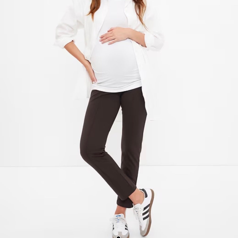 Gap Maternity Full Panel Ponte Pant - M - Black